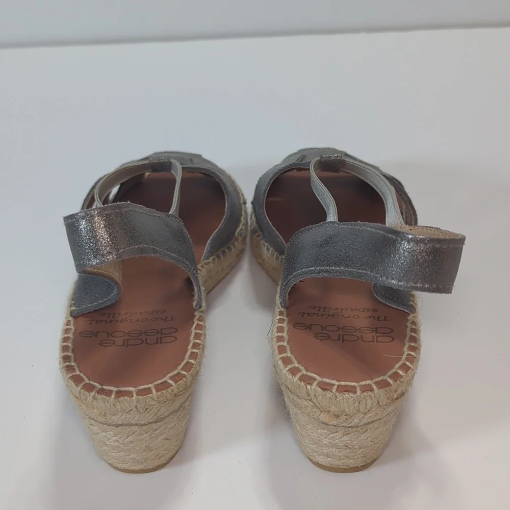 Andre Assous Dorit Women's Wedge Espadrille Sandals Size 10
